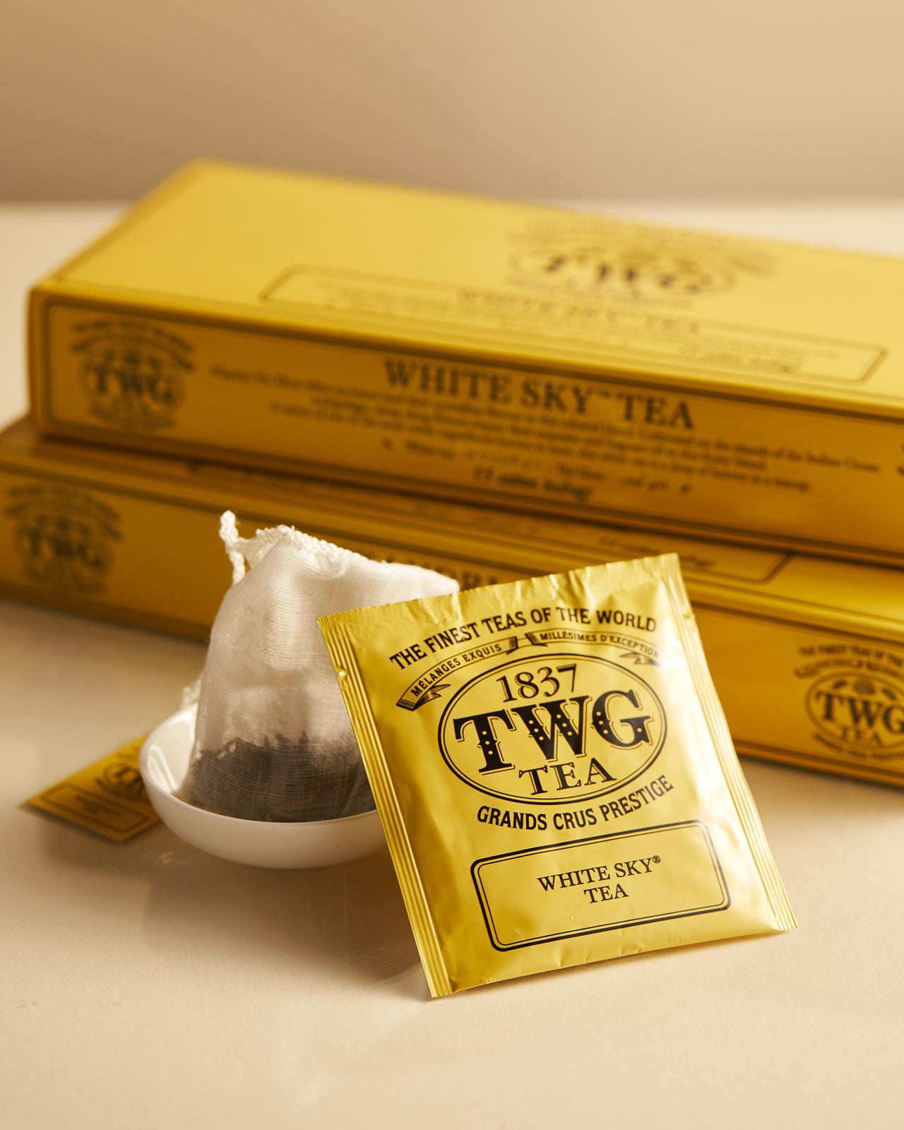 【星白 閑 様】TWG White Sky Tea　50ｇ　リーフティー（３個） White Sky Tea (15 Teabags) – The Wellness Store