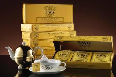TWG Tea TeabagsThese hand sewn, 100% cotton TWG Teabags allow our whole leaf teas to develop their full and unique aroma and give them ample room to expand during infusion and contain 2½ grams of whole tea leaves in each teabag.