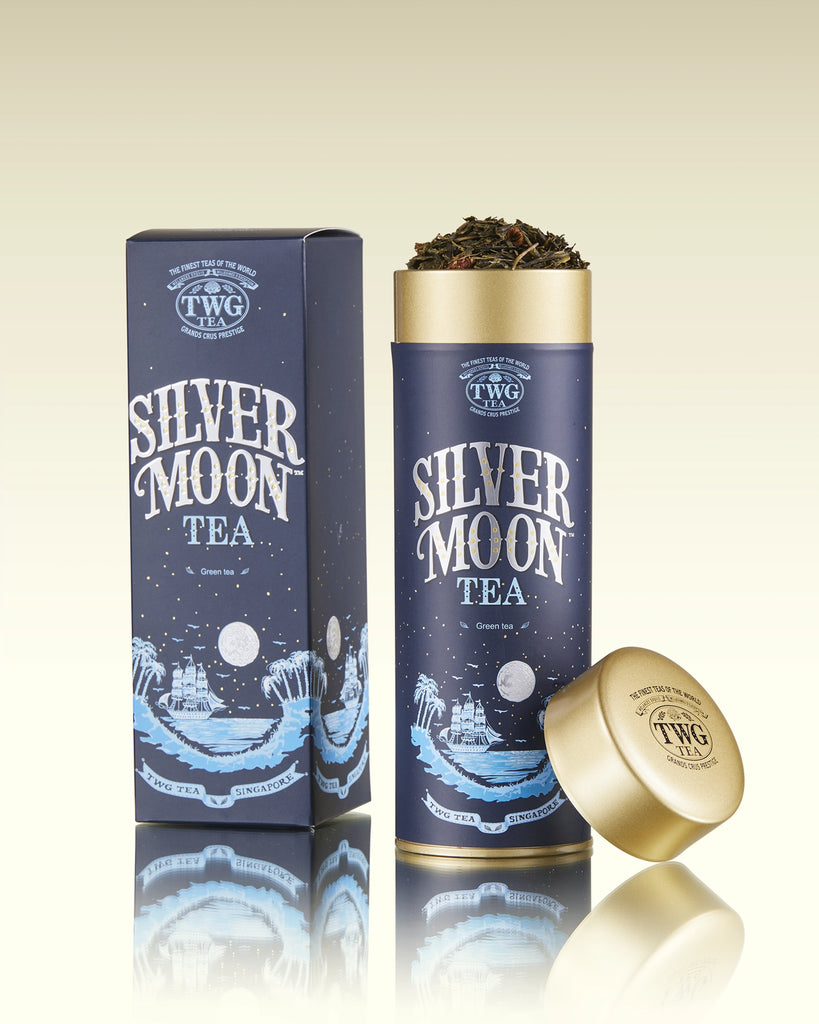 TWG Silver Moon Tea & Cookies セット　チャーム付き TWG Tea Haute Couture Tea Tin Silver Moon Tea – The Wellness Store