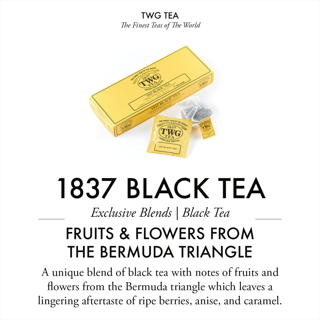 TWG Tea Teabags 1837 Black Tea 15 PC – The Wellness Store