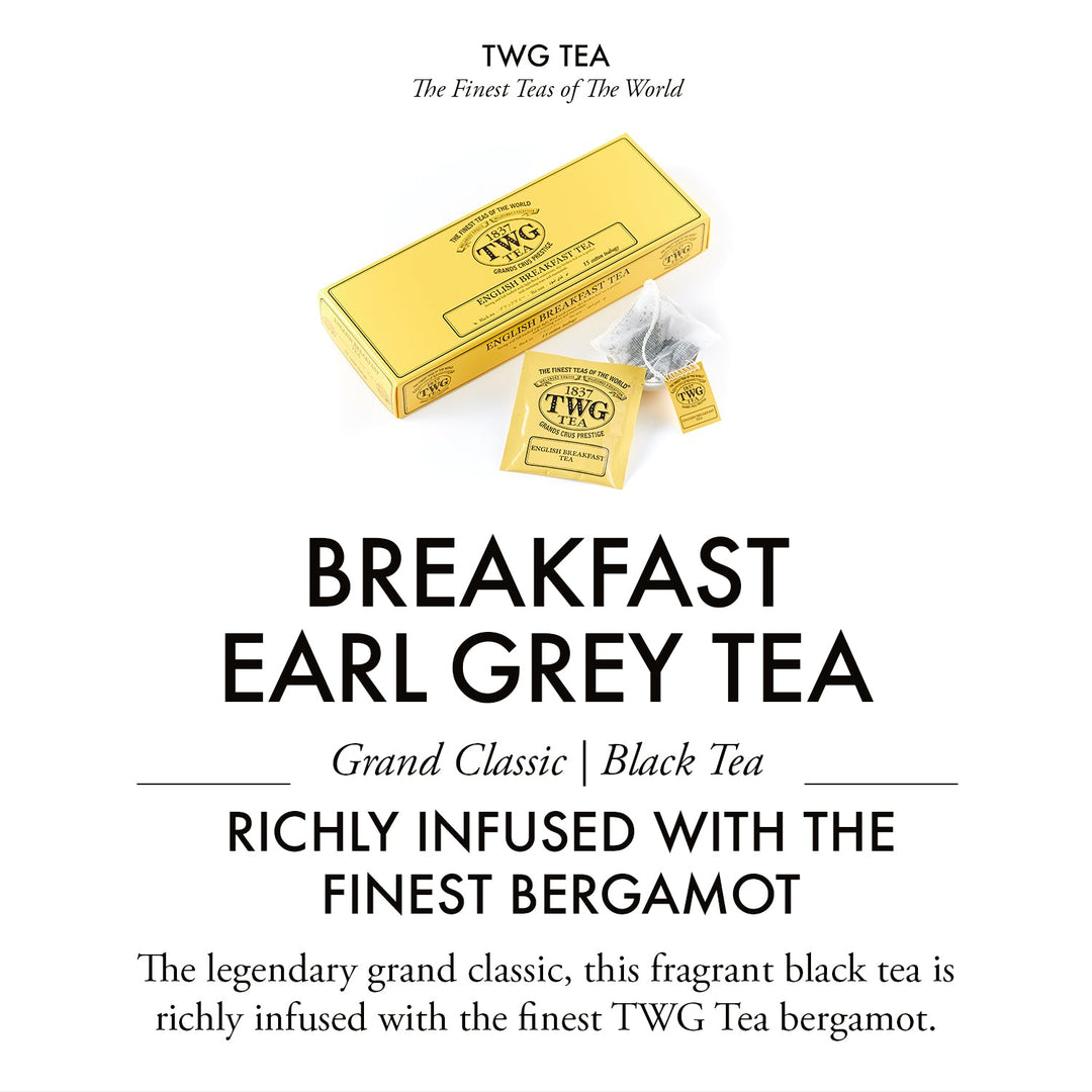 TWG Tea Teabags Breakfast Earl Grey Tea 15 PC – The Wellness Store