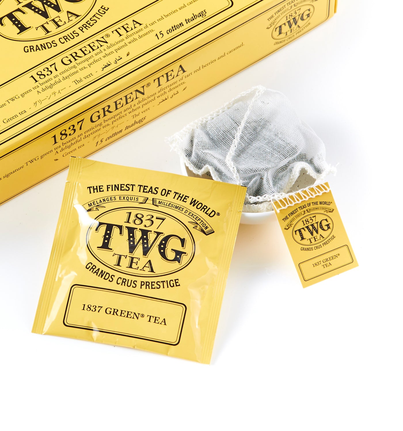 1837 Green Tea Cotton Teabags (200 Teabags)