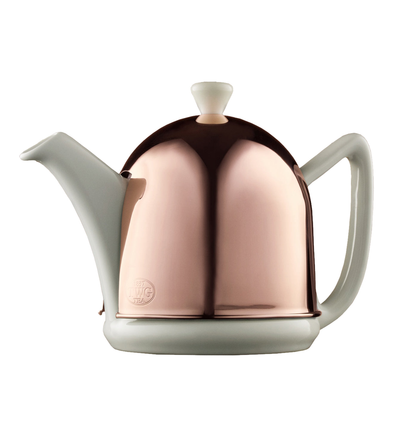 Rose Dome Teapot in White (600 ml)