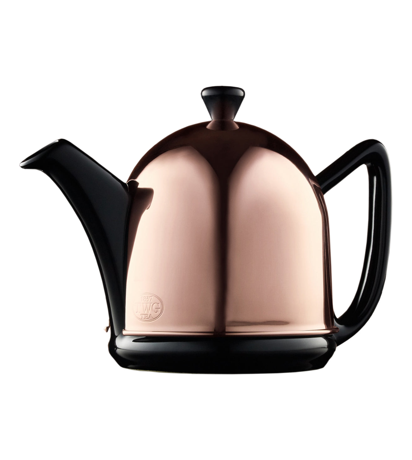 Rose Dome Teapot in Black (600 ml)