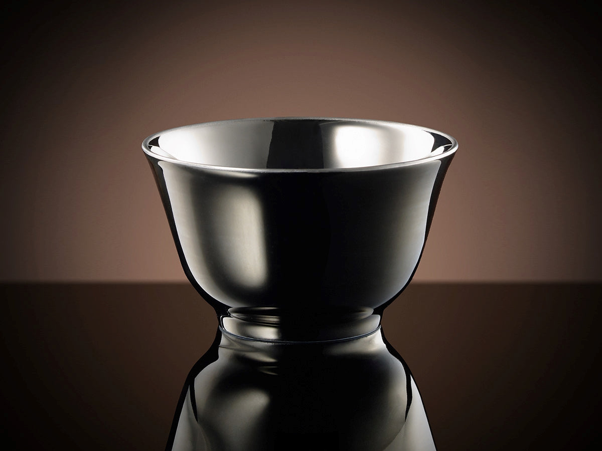 Glamour Tea Bowl in Shiny Platinum
