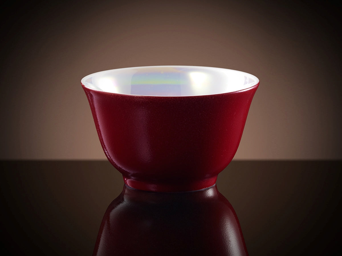 Glamour Tea Bowl in Scarlet
