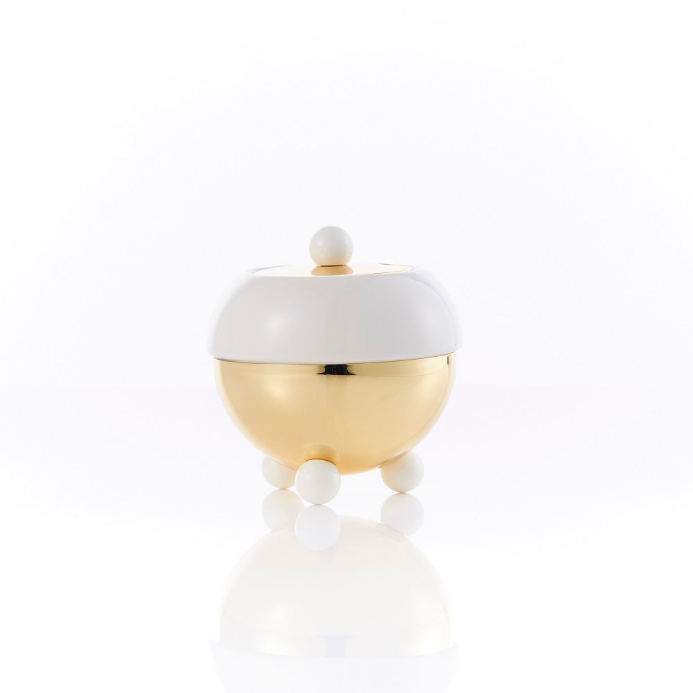 Design Gold Sugar Bowl in White