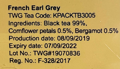 French Earl Grey Teabags (15 Teabags)