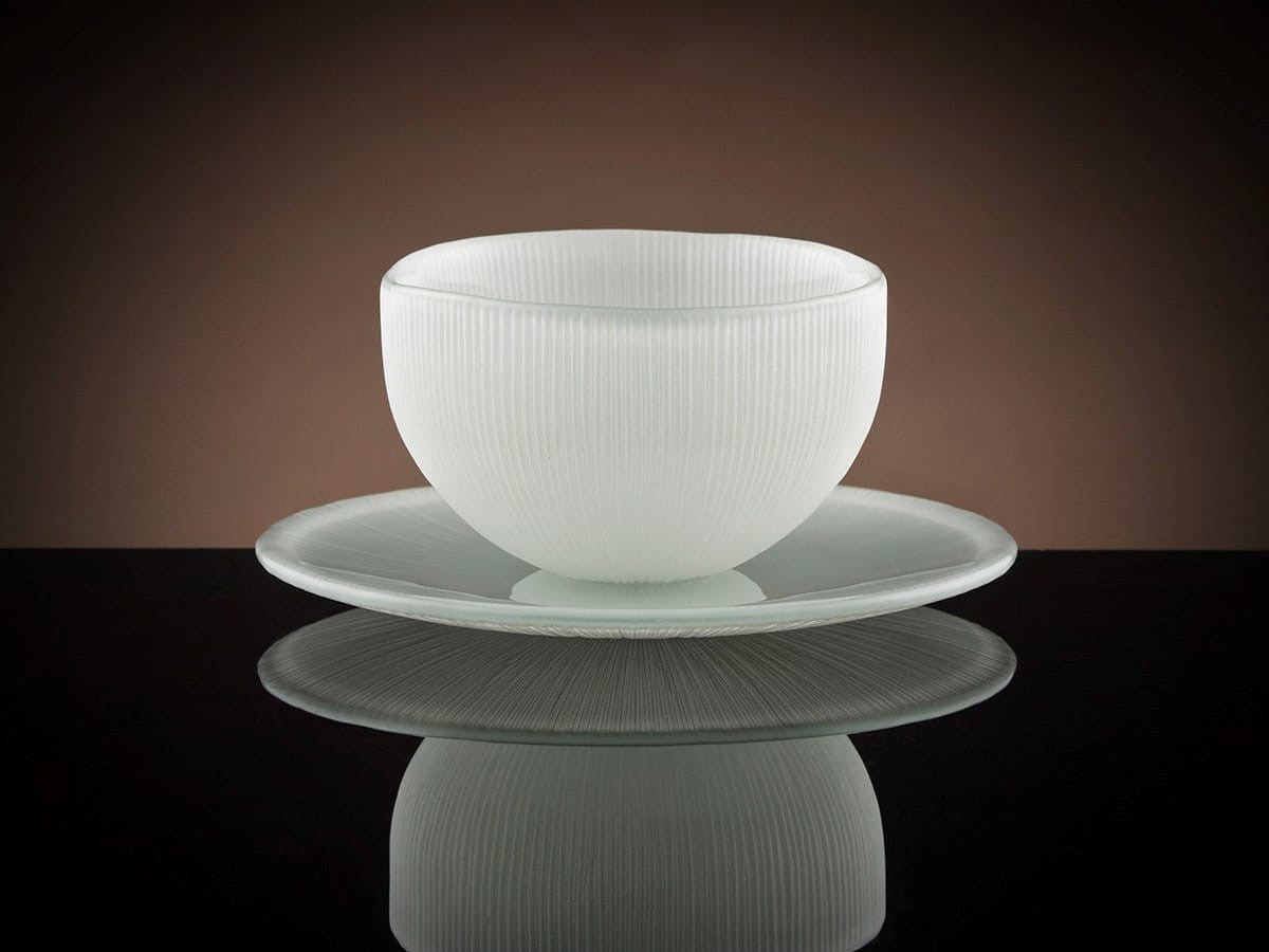 Firefly Tea Bowl & Saucer in White