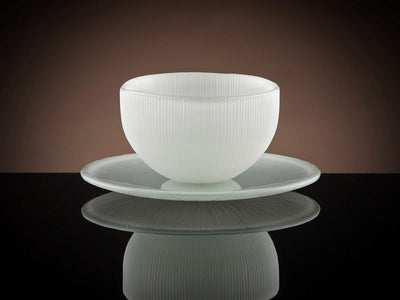 Firefly Tea Bowl & Saucer in White