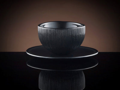 TWG Tea Tea Cups and Tea Bowls Firefly Tea Bowl and Saucer in Black