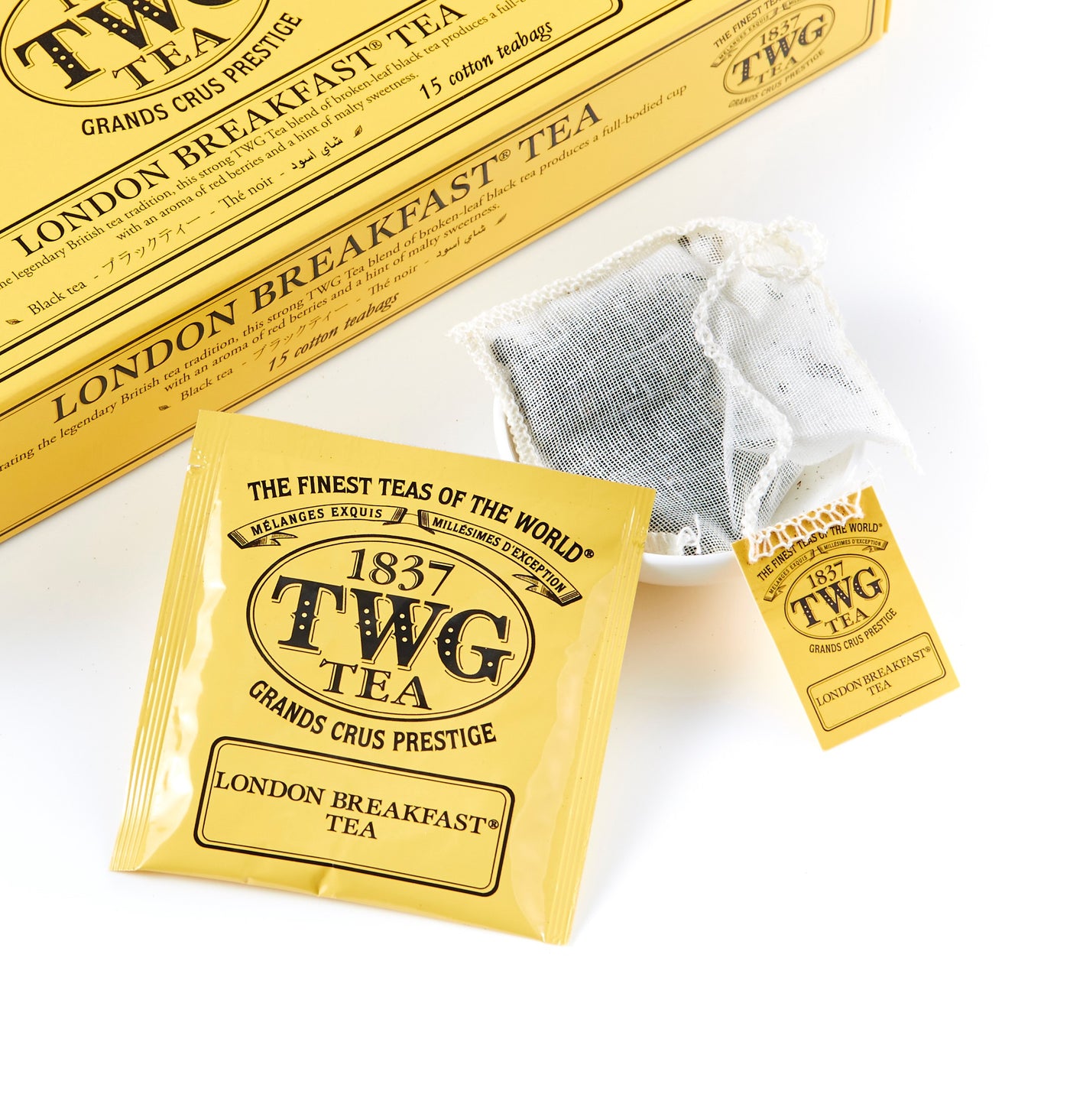 London Breakfast Tea Cotton Teabags (200 Teabags)
