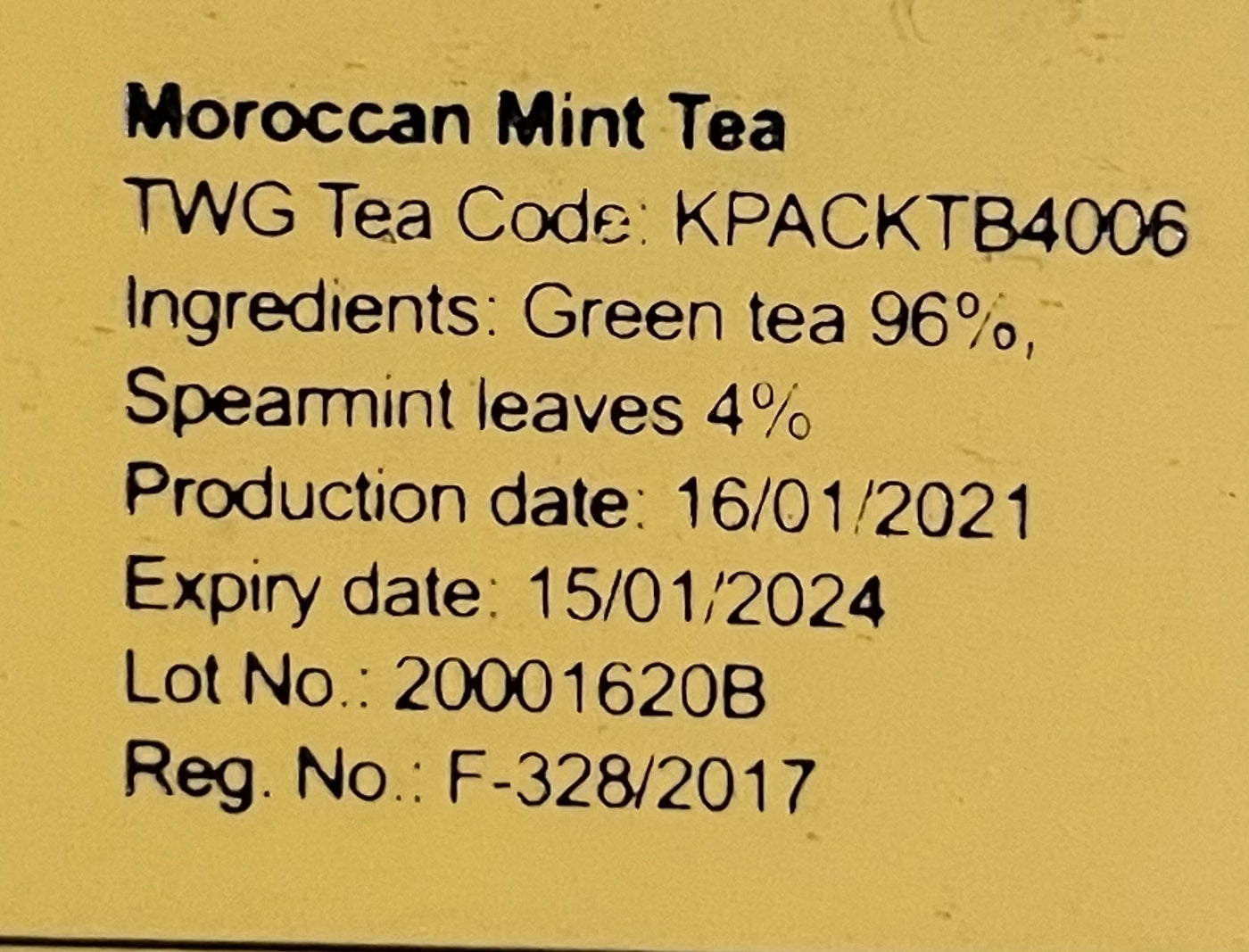 Moroccan Mint Teabags (15 Teabags)