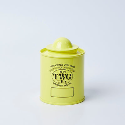 Saturn Tea Tin in Canary Yellow with Tea (50 Grams)