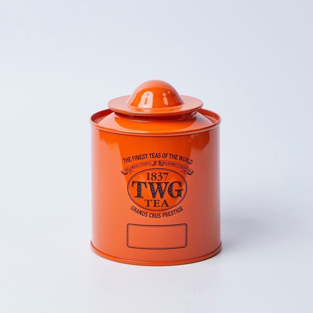 Saturn Tea Tin in Orange with Tea (50 Grams)