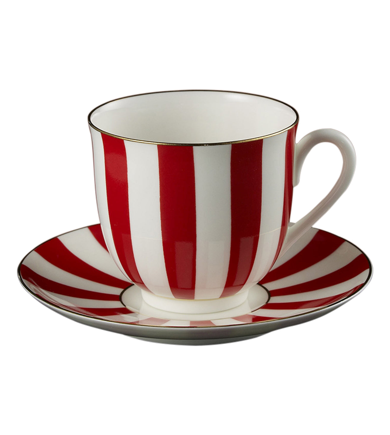 Vogue Teacup & Saucer in Red