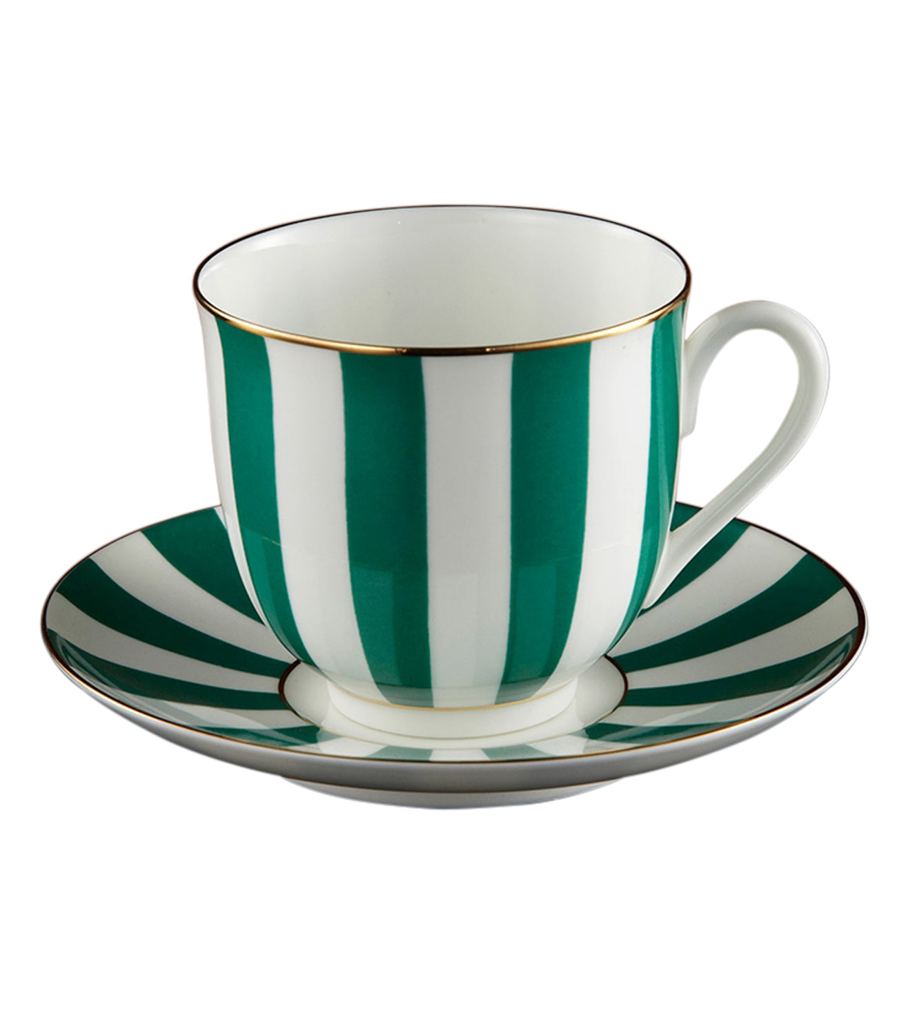 Vogue Teacup & Saucer in Green