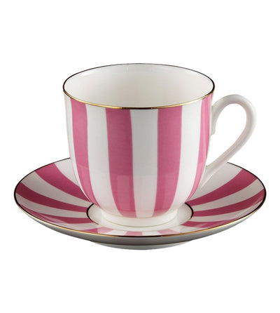 Vogue Teacup & Saucer in Pink