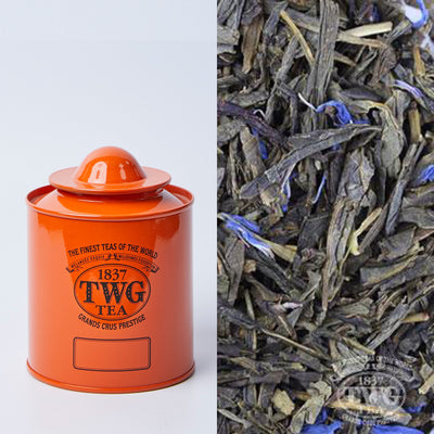 Saturn Tea Tin in Orange with Tea (50 Grams)