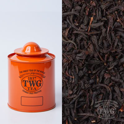 Saturn Tea Tin in Orange with Tea (50 Grams)