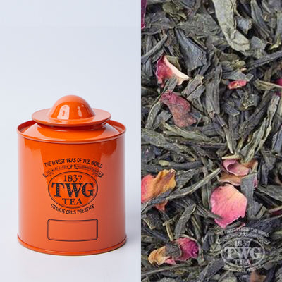 Saturn Tea Tin in Orange with Tea (50 Grams)