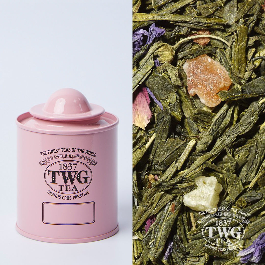 Saturn Tea Tin in Pink with Tea (50 Grams)